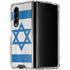 Israel Flag Distressed Galaxy Z Fold4 5G Clear Case